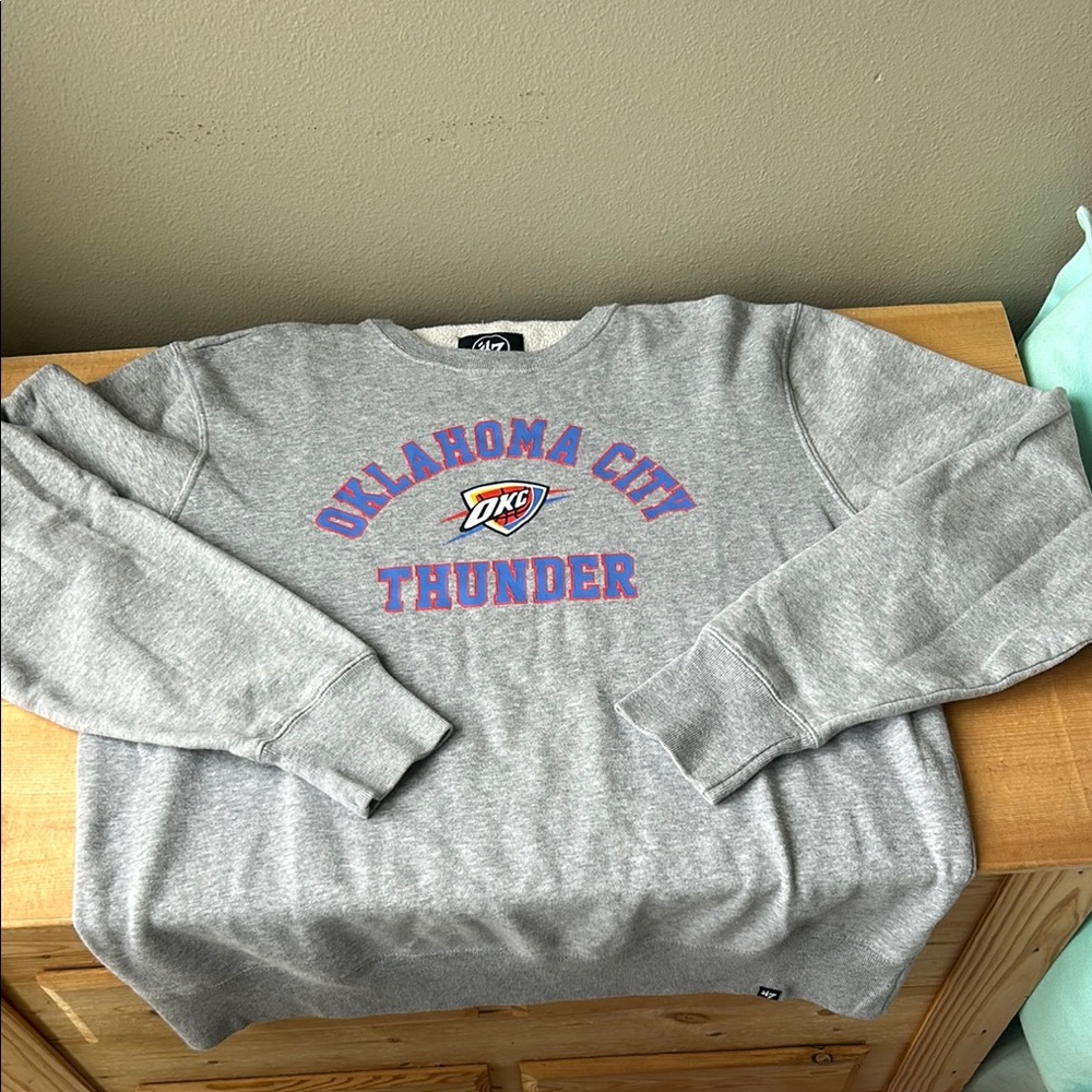 Oklahoma City Thunder Gray Crewneck